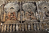 Bagan Myanmar. Mural paintings of the Thambula temple. 